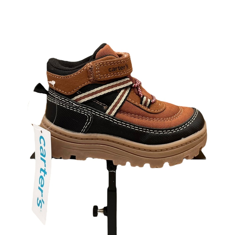 Carter's Donner Toddler Boy's Slip-on Sporty Boot Size 7 Brown/Black Shoes‎